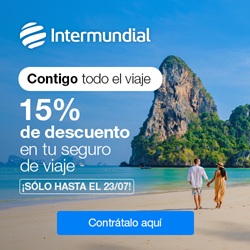 15% de descuento en tu seguro de viaje con Intermundial